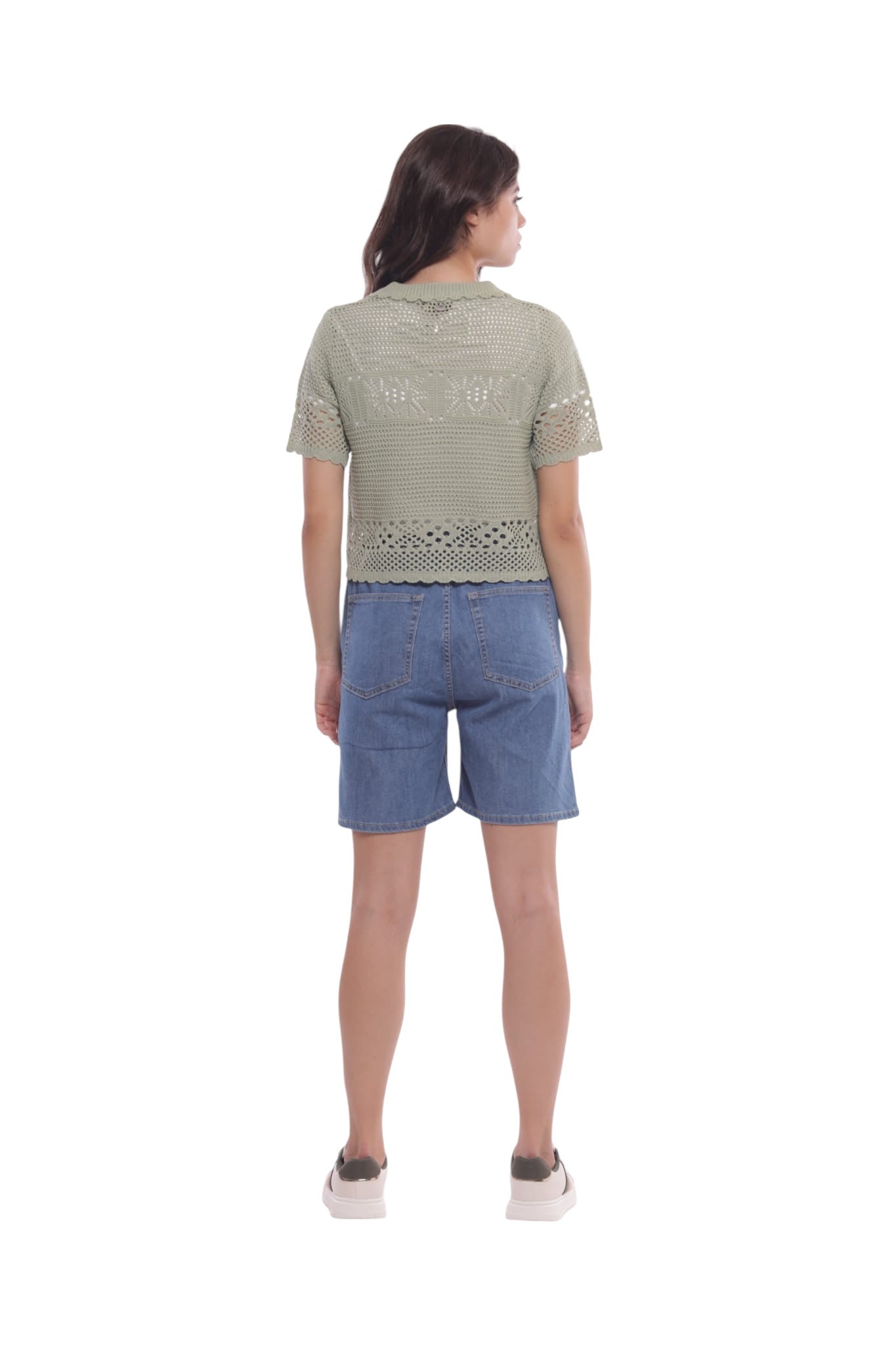 JEANS SHORT IN CHAMBRAY