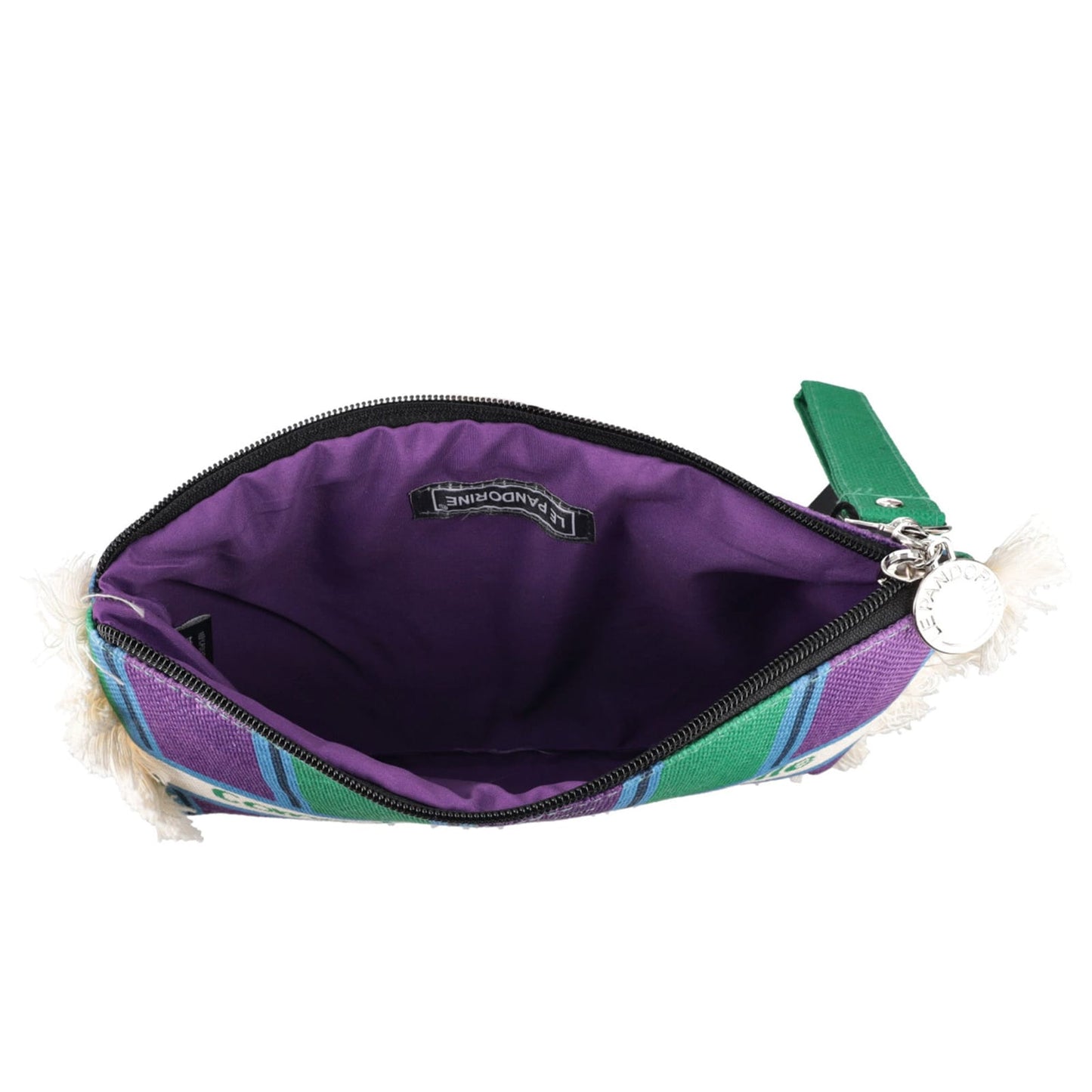 POCHETTE MARE MARINA SFRANGIATA AZZURRO