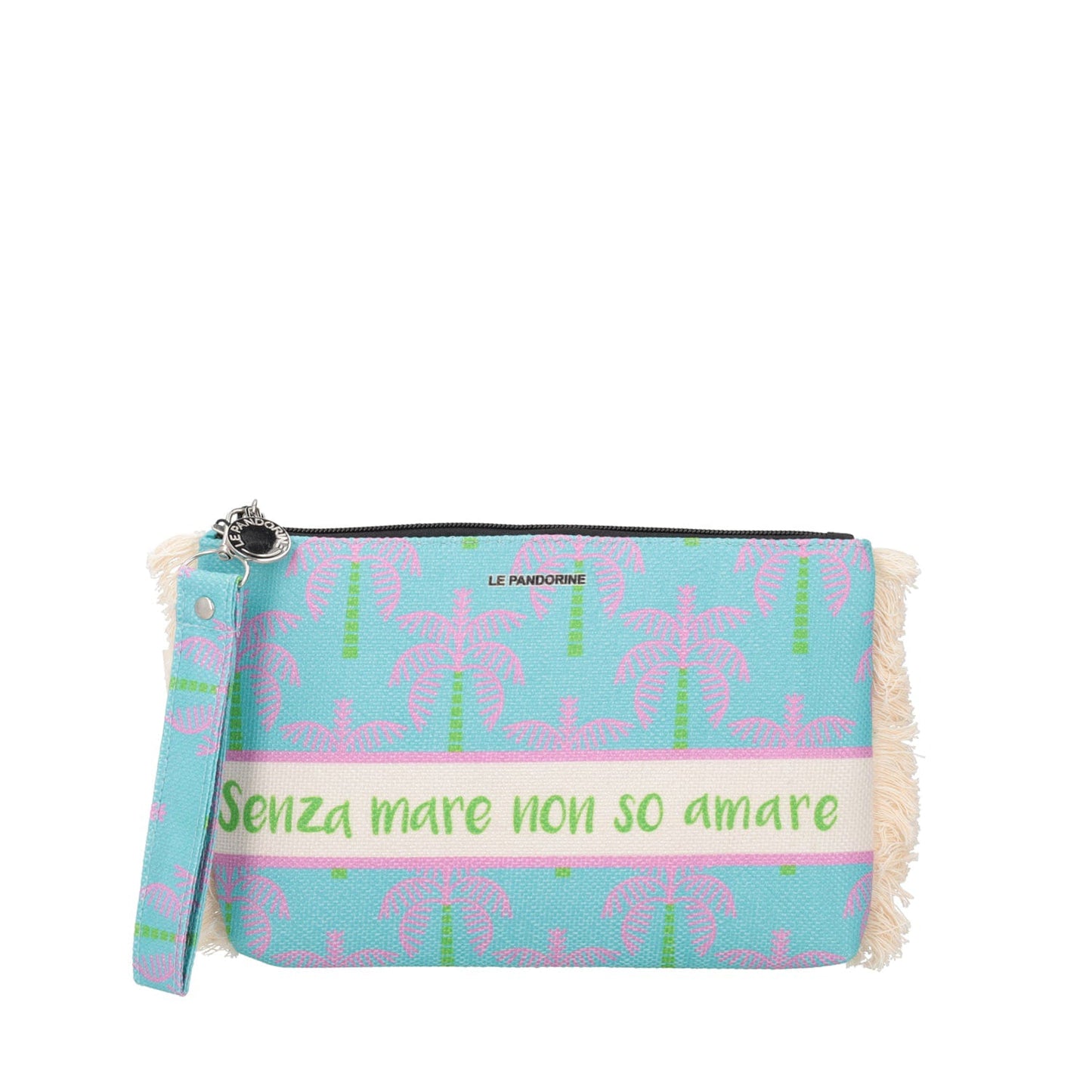 POCHETTE MARE MARINA SFRANGIATA TURCHESE